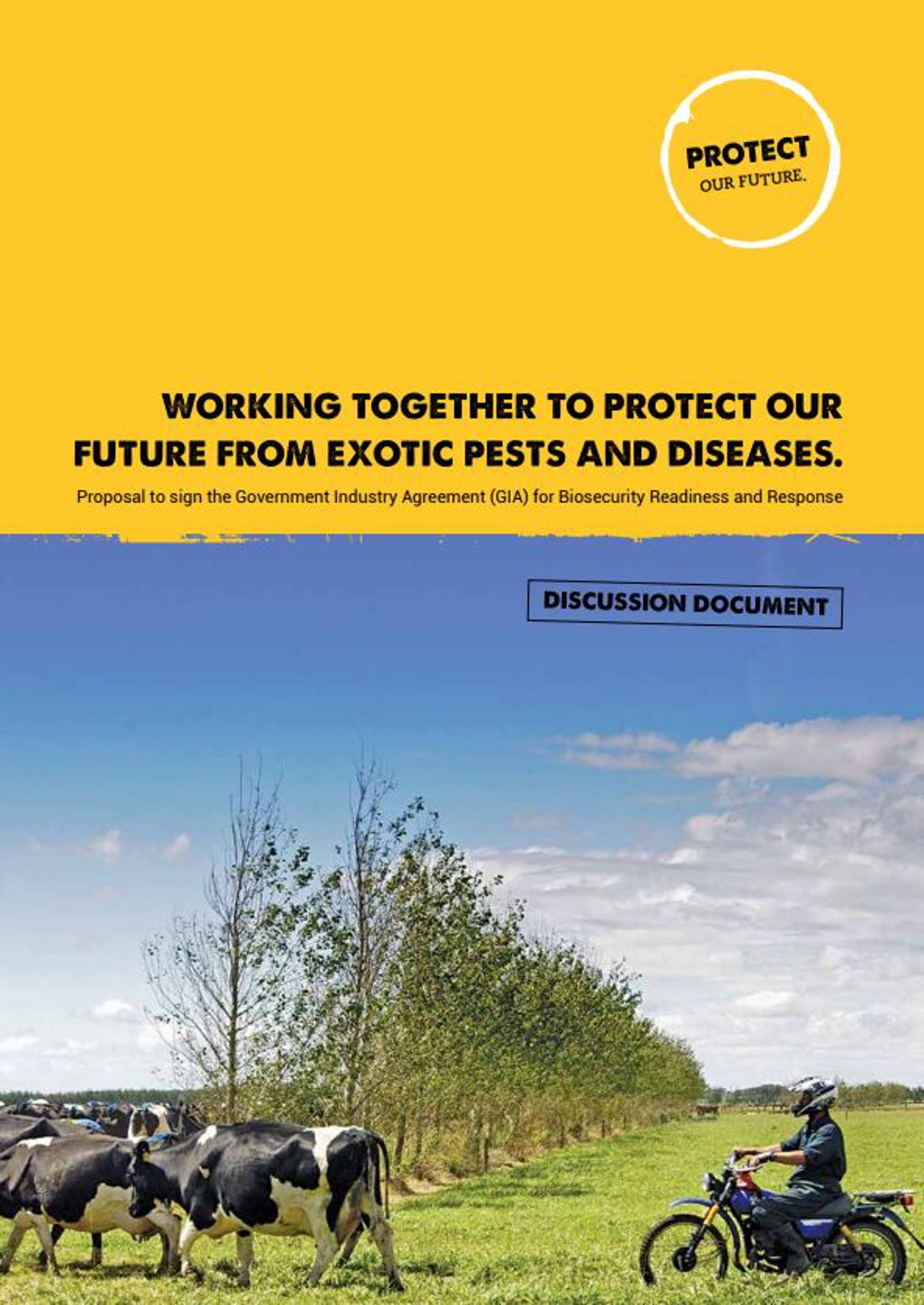 Working Together To Protect Our Future From Exotic Pests And Diseases Discussion Document Image