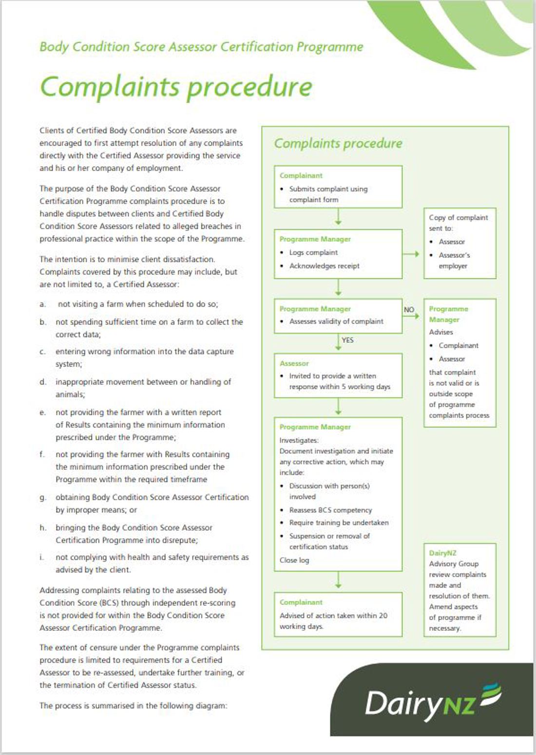 BCS Certification Programme Complaint Procedure