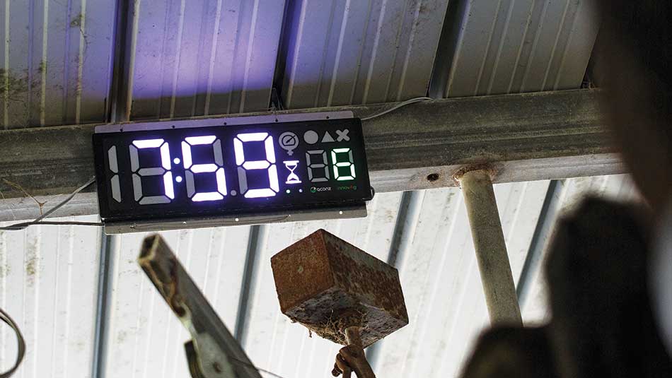 Milking Clock Per Row