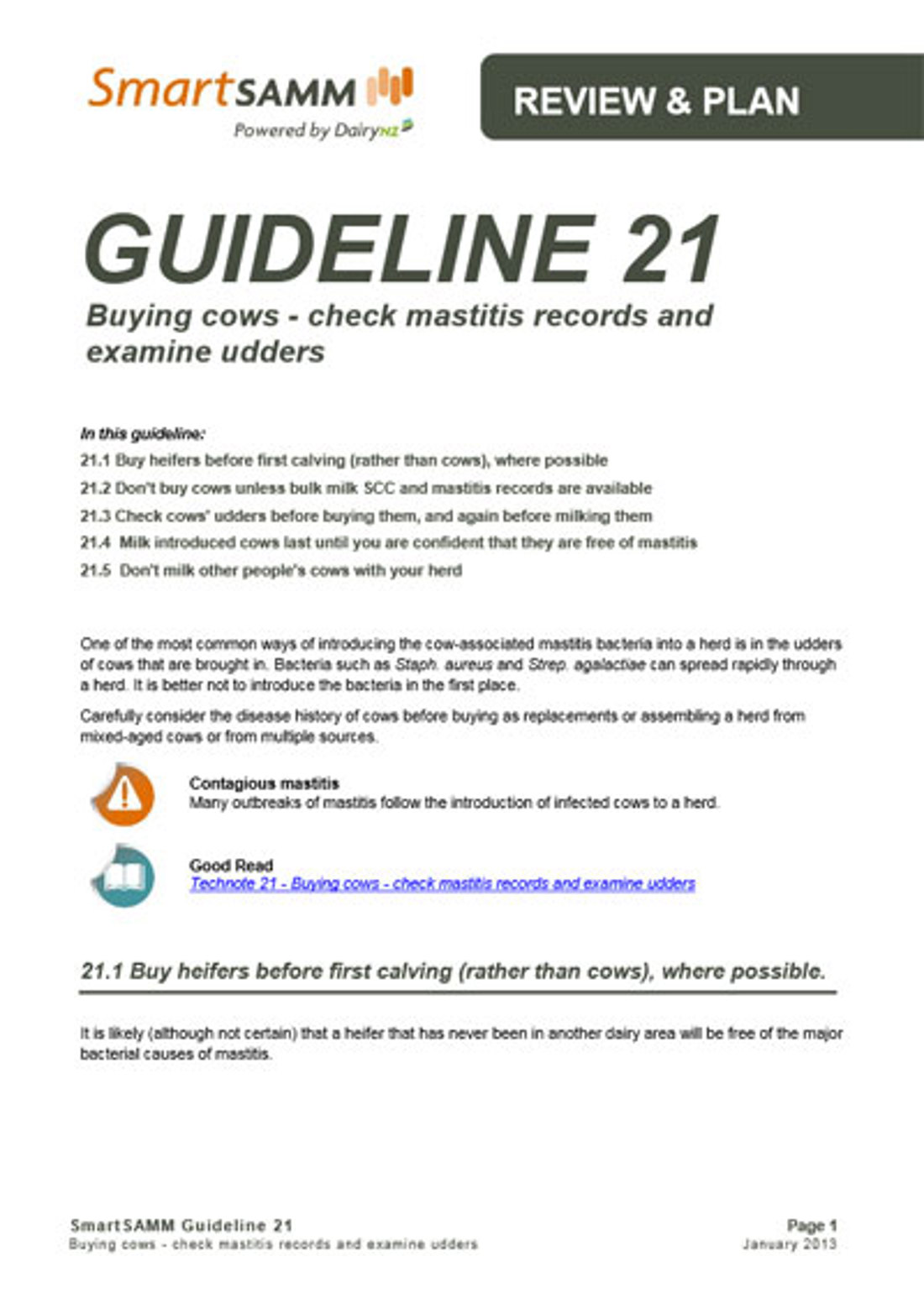 Guideline 21