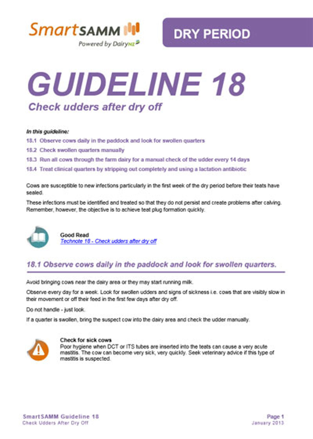 Guideline 18